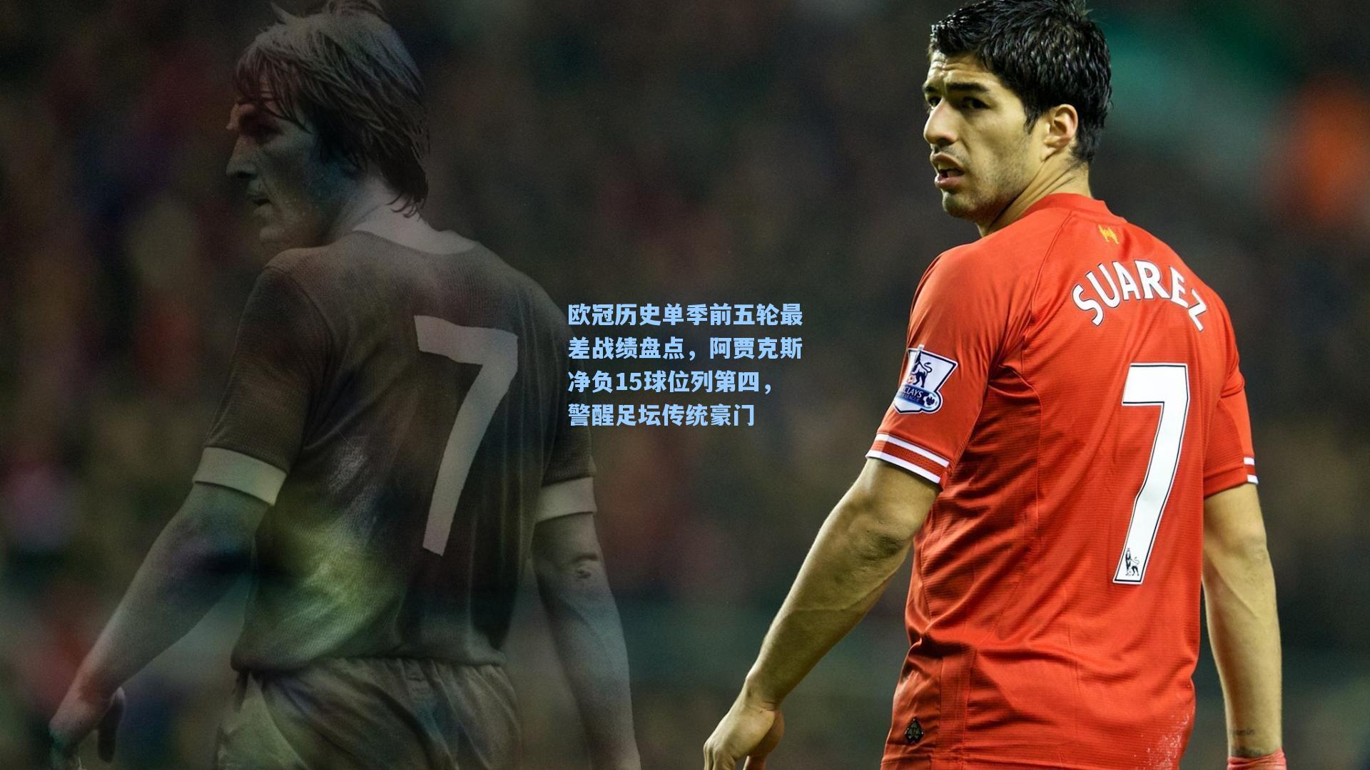 欧冠历史单季前五轮最差战绩盘点，阿贾克斯净负15球位列第四，警醒足坛传统豪门